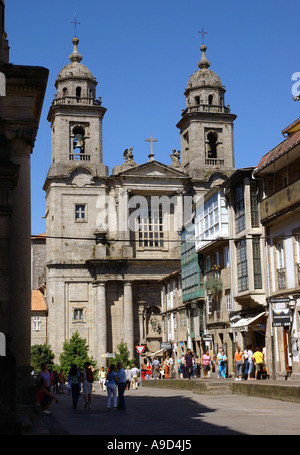 Kirche San Francisco Santiago De Compostela Camino Way of St. James Galizien A Coruña Spanien España Iberia Europe Stockfoto