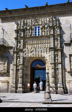 Krankenhaus de Los Reyes Catolicos Katholiken Könige Obradorio Square Santiago de Compostela Galizien Spanien España Iberia Europa Stockfoto