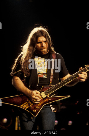 Dave Hlubek von Molly Hatchet 1983 Stockfoto