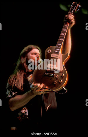 Dave Hlubek von Molly Hatchet 1983 Stockfoto