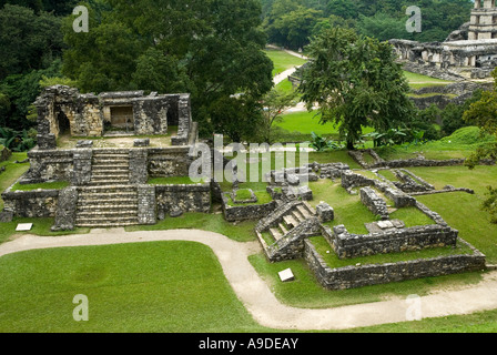 Palenque Panoramablick Chiapas-Mexiko Stockfoto