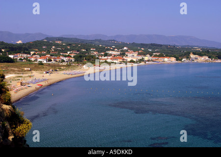 Griechenland-ionische Zakynthos-Tsilivi ein Blick auf den Strand Stockfoto
