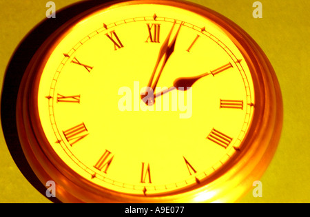 Horizontale Absract Farbbild der das Zifferblatt einer Uhr Stockfoto