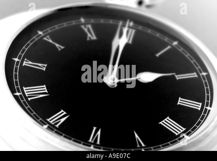 Horizontale Absract Farbbild der das Zifferblatt einer Uhr Stockfoto