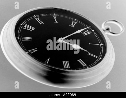 Horizontale Absract Farbbild der das Zifferblatt einer Uhr Stockfoto