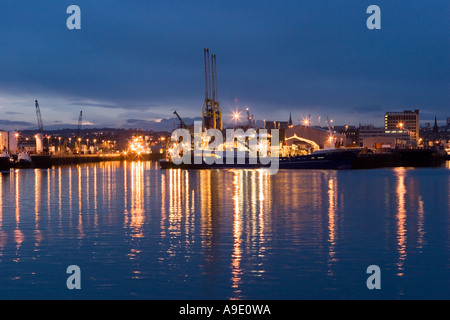 Aberdeen, Stadthafen - Aberdeen, das obere Dock Stockfoto