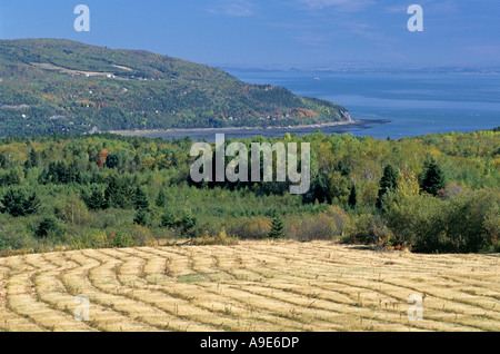 Landschaftlich von Baie-Saint Paul Charlevoix Region Provinz Quebec Kanada Stockfoto