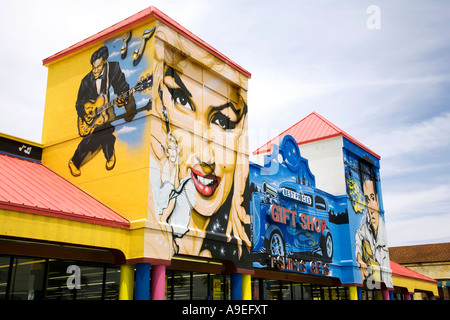 Das Geschenk Shop Streifen Kissimmee Florida USA Stockfoto