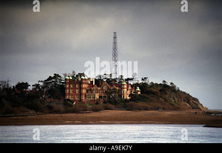 Ehemalige RAF-Radarstation bei Bawdsey in Suffolk zeigen die letzten verbliebenen Turm der jetzt Erosion verloren gegangen ist. Stockfoto