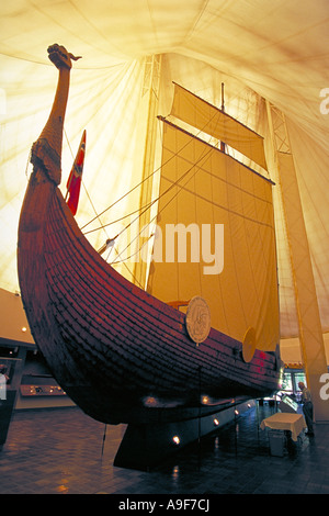 Elk258 4450 Minnesota Morhead Erbe Hjemkomst Interpretive Center Hjemkomst Viking Schiff Wiederaufbau Stockfoto