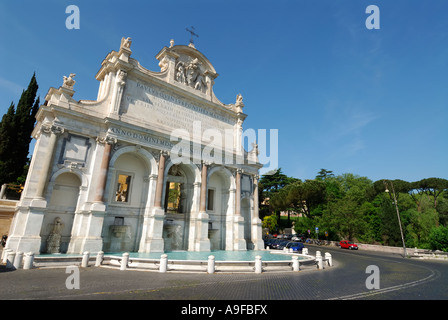 Rom Italien Fontana Brunnen Dell Acqua Paola auf dem Gianicolo-Hügel Stockfoto