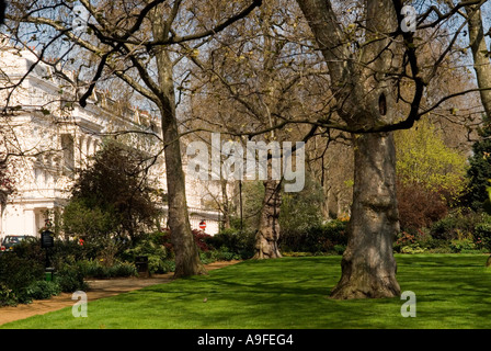 "Eaton Square", private Gärten. Belgravia. City of Westminster. London SW1. England HOMER SYKES Stockfoto