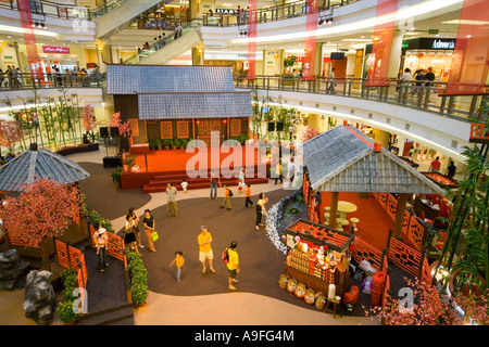 Chinesischen Neujahrsfest in One Utama Einkaufszentrum Bandar Utama Selangor Stockfoto