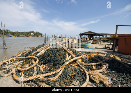 Tanjung Lumpur Fischerdorf Kuantan Stockfoto