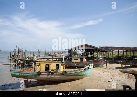 Tanjung Lumpur Fischerdorf Kuantan Stockfoto