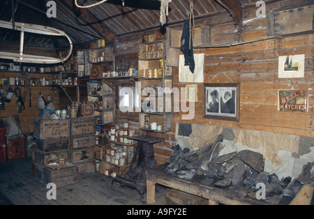 Hütte o f das Britische Antarktis-Expedition 1907-1909, Nimrod-Expedition unter Ther Leadingship von Ernest Shackleton, Antarktis, Stockfoto