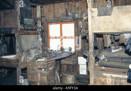 Hütte o f das Britische Antarktis-Expedition 1907-1909, Nimrod-Expedition unter Ther Leadingship von Ernest Shackleton, Antarktis, Stockfoto