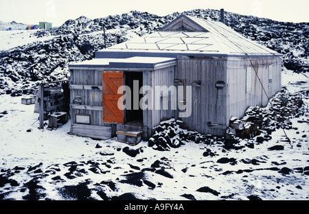 Hütte o f das Britische Antarktis-Expedition 1907-1909, Nimrod-Expedition unter Ther Leadingship von Ernest Shackleton, Antarktis, Stockfoto