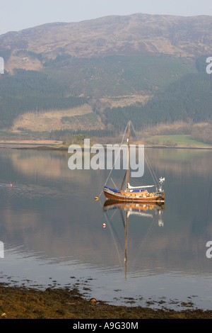 Boot am Loch Leven, Glencoe-Schottland Stockfoto