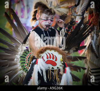 Teilnehmer, die Teilnahme an der jährlichen Powwow in Fredericksburg, Texas Stockfoto