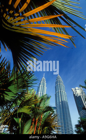 die Petronas Towers Kuala Lumpur Malaysia Stockfoto