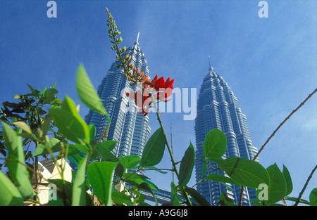 die Petronas Towers Kuala Lumpur Malaysia Stockfoto