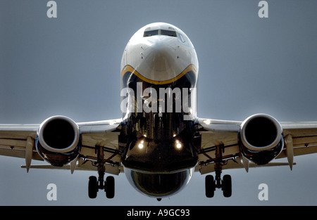 Flugzeug in Stansted Stockfoto