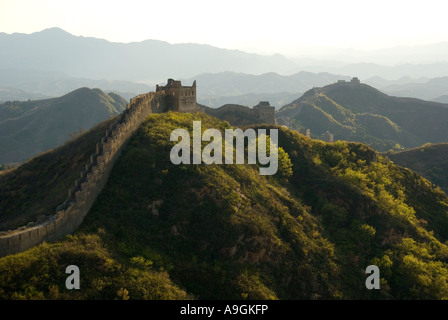 Große Mauer bei Jinshanling Pass nordöstlich von Peking in der Provinz Hebei Stockfoto