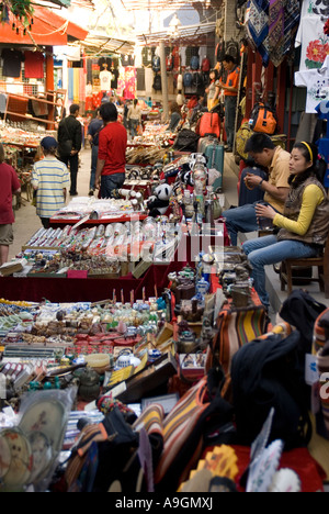 XI Markthalle Gasse Huajue Xiang in der Nähe von Drum Tower und die große Moschee Stockfoto