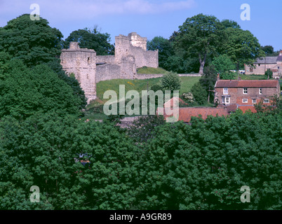 Ruinen der Burg Pickering, Pickering, North Yorkshire, England, UK. Stockfoto