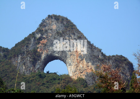 Moon Hill Yangshou Stockfoto