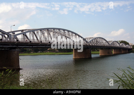 Trang Tien Brücke Hue, Vietnam Stockfoto