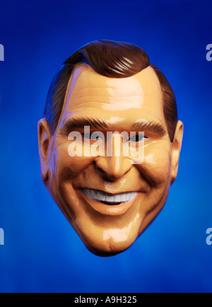 Präsident George w. Bush Maske Stockfoto