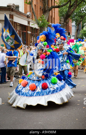 Porträt von kostümierten Darsteller Karneval Stockfoto