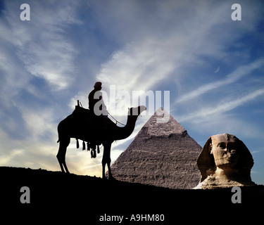 EG - Kairo: Pyramiden und Sphinx von Gizeh El Stockfoto