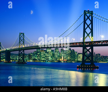 USA - Kalifornien: Oakland Bridge in San Francisco Stockfoto