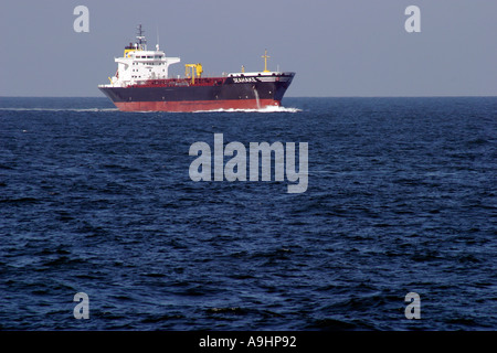 Frachtschiff Seahake Höhenflug in ruhigen Gewässern des Ärmelkanal Stockfoto