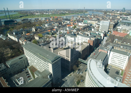 Blick auf Düsseldorf, Nordrhein-Westfalen, Deutschland Stockfoto