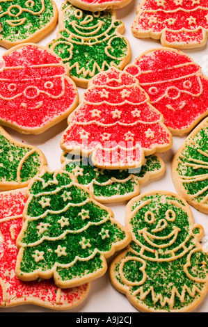 Zucker-Weihnachtsplätzchen Stockfoto