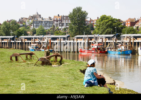 Simmons Quay, Roggen, East Sussex, England. Stockfoto