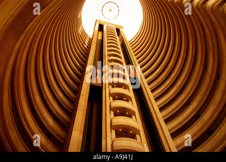 Santiago Chile Grand Hyatt Santiago inneren Turm Signatur erschossen Stockfoto