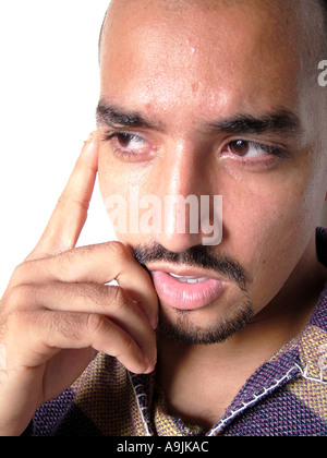 ANG99081 südasiatischen indischer Mann denken MODEL RELEASE 546 Stockfoto