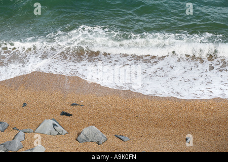 über Aussicht auf die Küste Stockfoto