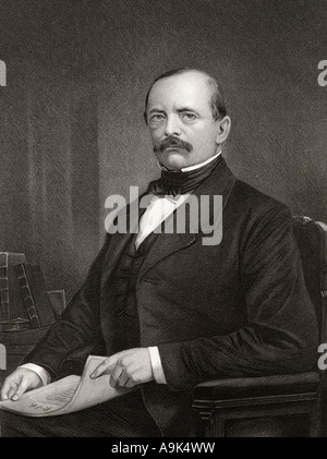 Otto Eduard Leopold, Fürst von Bismarck, Herzog von Lauenburg, Graf von Bismarck Schönhausen, 1815 - 1898. Stockfoto