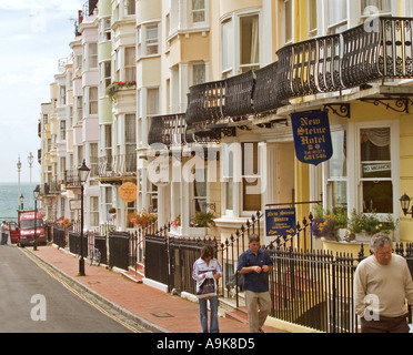 Reihe von Bed &amp; Breakfast Hotels in Brighton UK Stockfoto