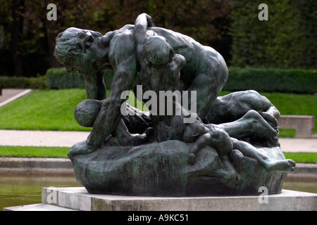 Ugolino und seine Kinder aus bronze in den Garten von Musee Rodin Paris Frankreich Stockfoto