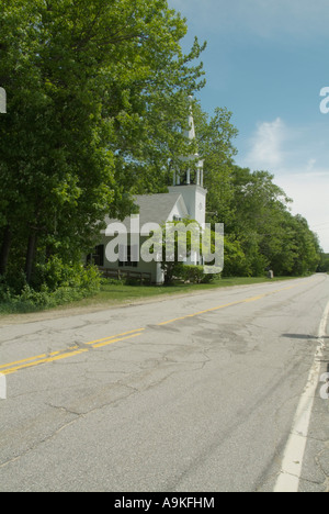 Wonalancet Union Chapel in den Frühlingsmonaten befindet sich in Wonalancet New Hampshire USA ist Teil von Neu-England Stockfoto