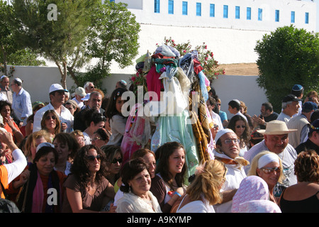 Das Lag B'Omer-Festival in La Griba Synagoge Djerba Stockfoto