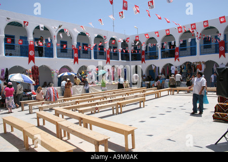 La Griba Synagoge Djerba während des Festivals Lag B'Omer Stockfoto