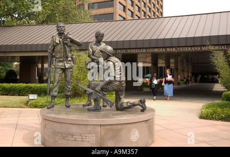 Pete Wheeler Georgia war Veterans Memorial zu Ehren von Mitgliedern des US-Militärdienstes in Atlanta, Georgia, USA Stockfoto